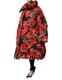 Dolce & Gabbana Dolce & Gabbana Multicolor Floral Full Zip Padded Women's Jacket