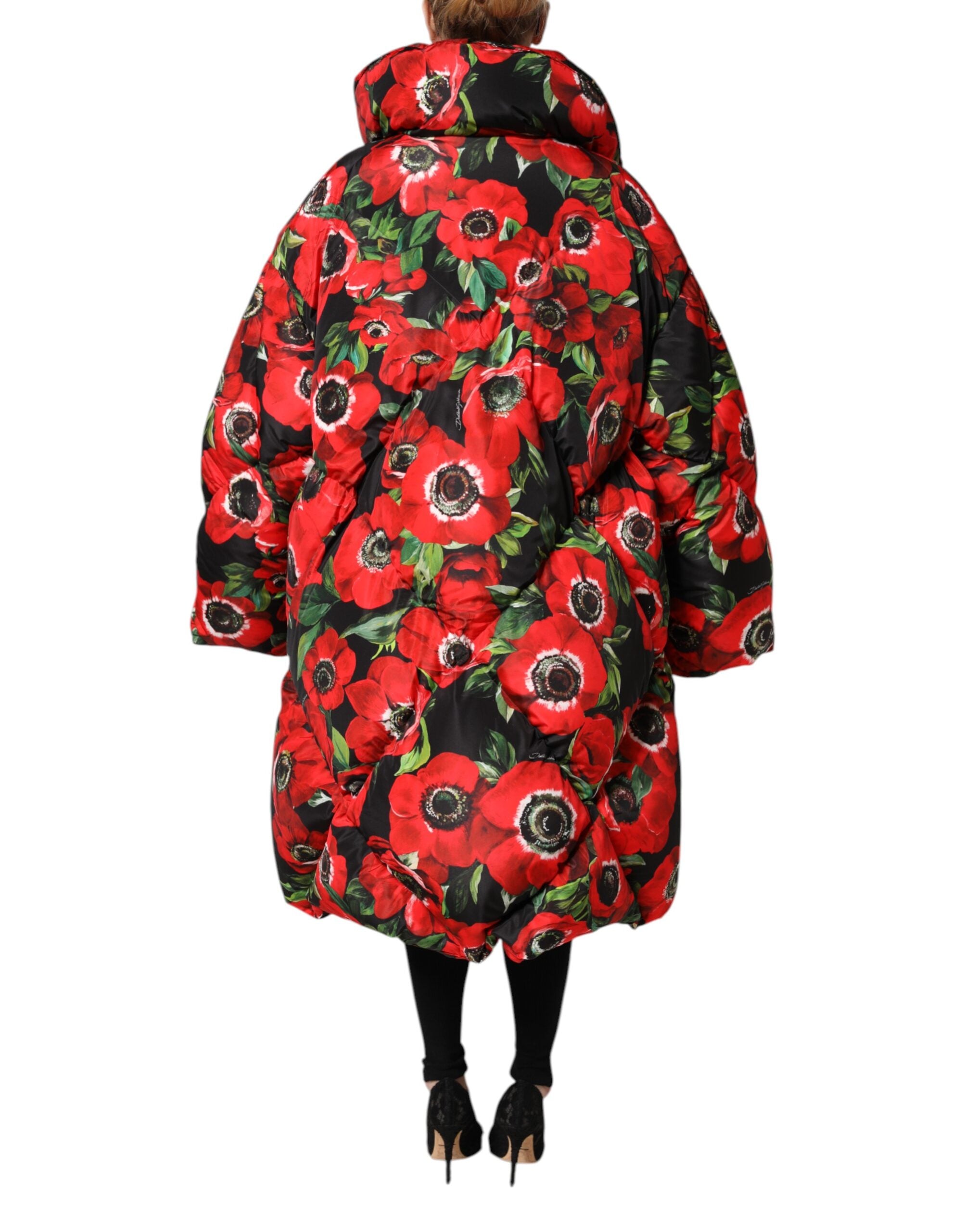 Dolce & Gabbana Dolce & Gabbana Multicolor Floral Full Zip Padded Women's Jacket
