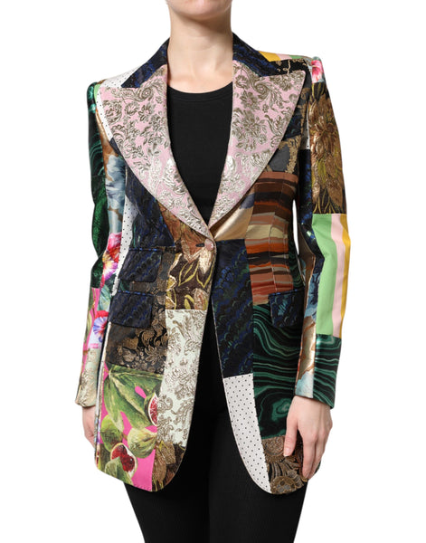 Dolce & Gabbana Multicolor Floral Patchwork Jacquard Women's