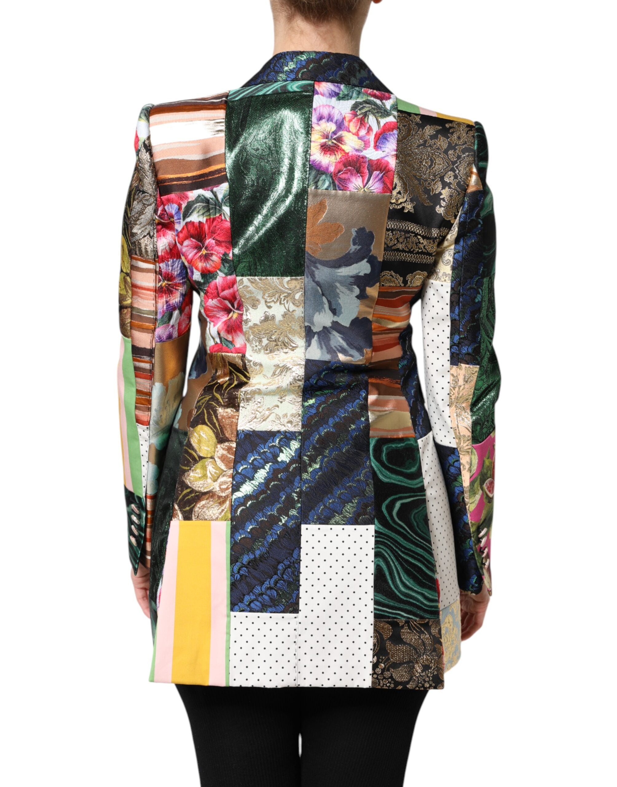 Dolce & Gabbana Dolce & Gabbana Multicolor Floral Patchwork Jacquard Women's Jacket