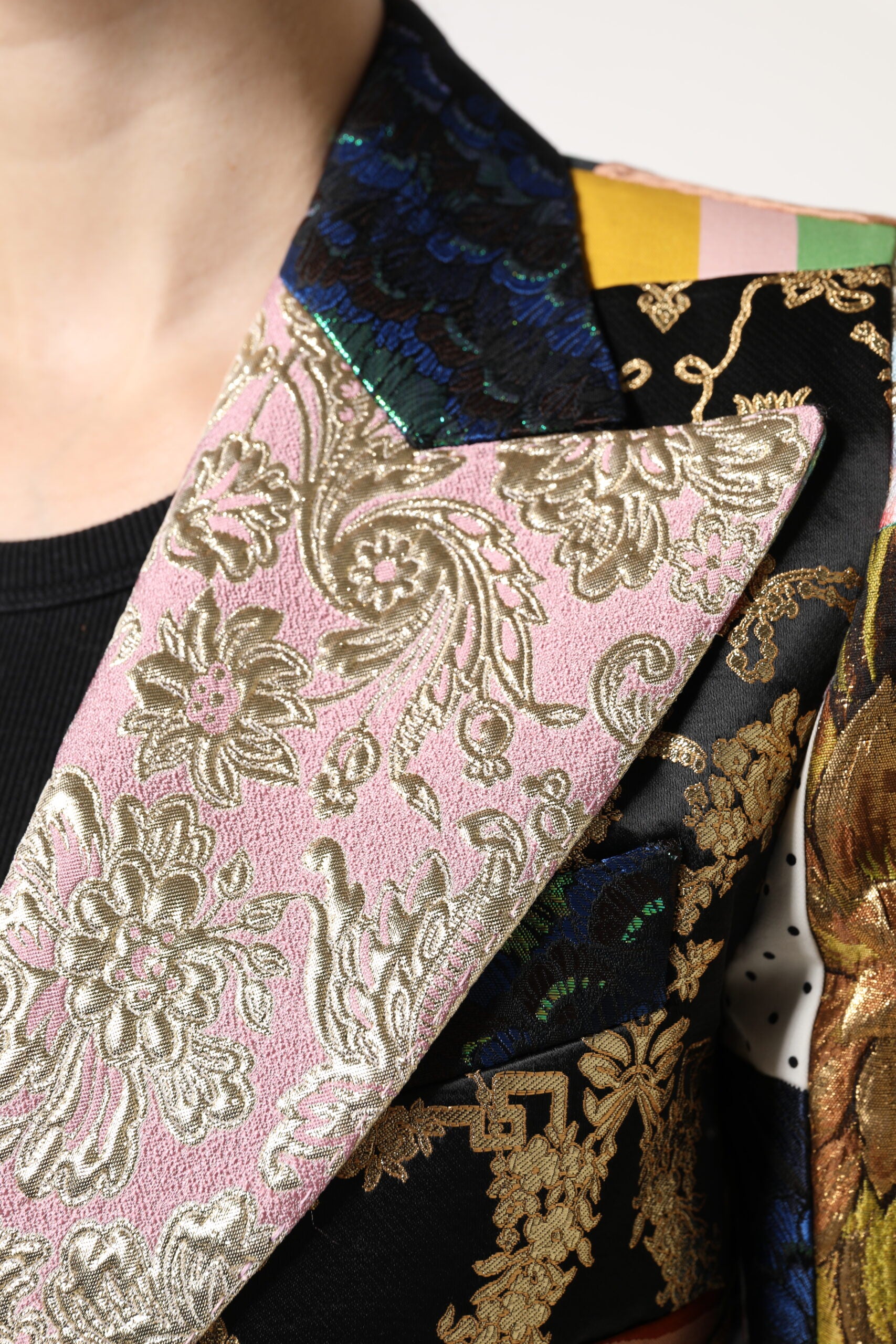 Dolce & Gabbana Multicolor Floral Patchwork Jacquard Women's
