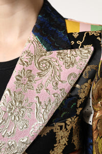Dolce & Gabbana Dolce & Gabbana Multicolor Floral Patchwork Jacquard Women's Jacket