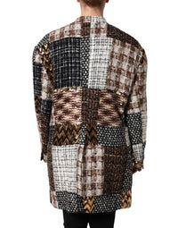 Dolce & Gabbana Multicolor Patchwork Button Down Women's Jacket