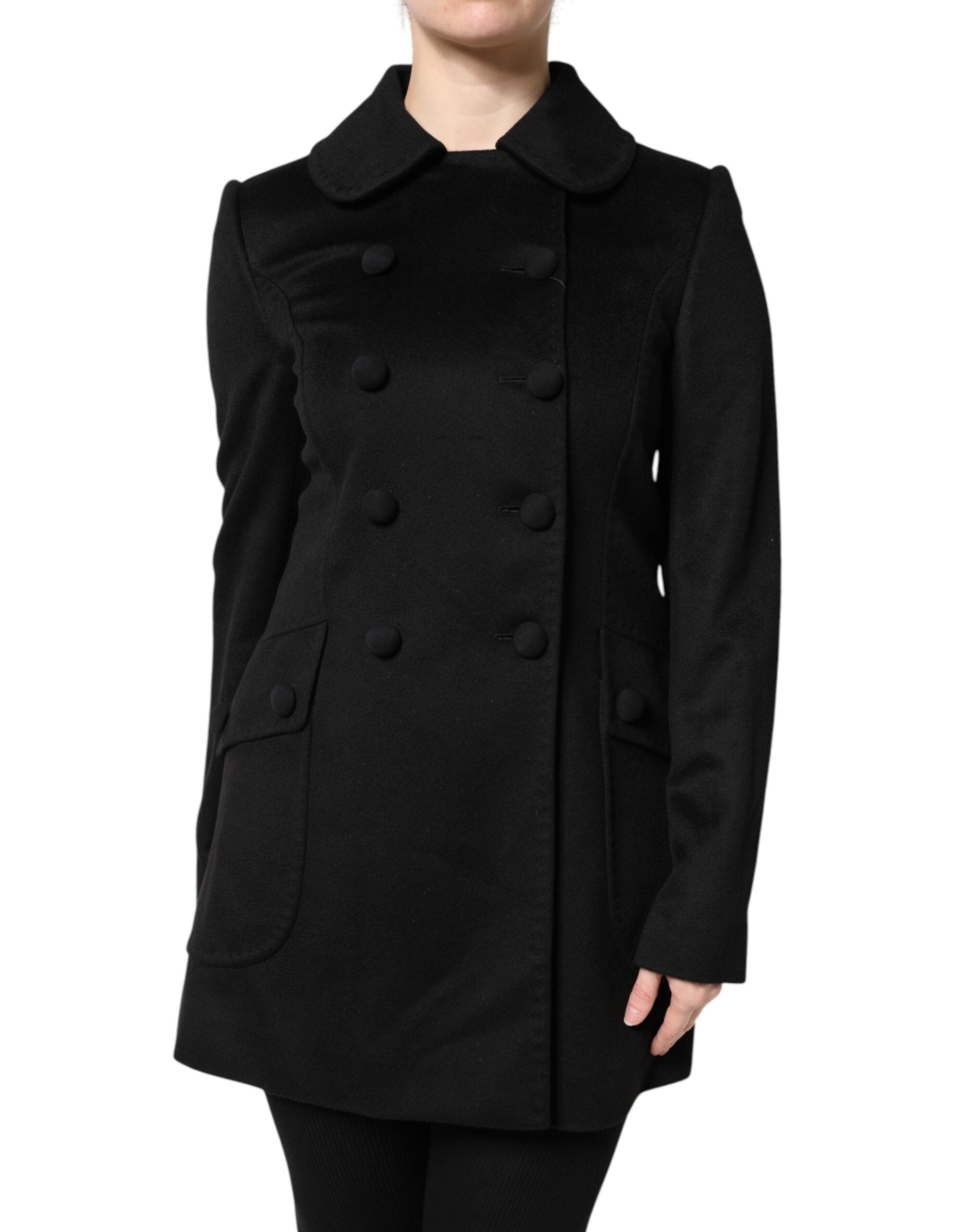 Dolce & Gabbana Black Wool Sartoria Italiano Blazer Women's Jacket