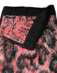 Dolce & Gabbana Multicolor Plush High Waist Mini Women's Skirt