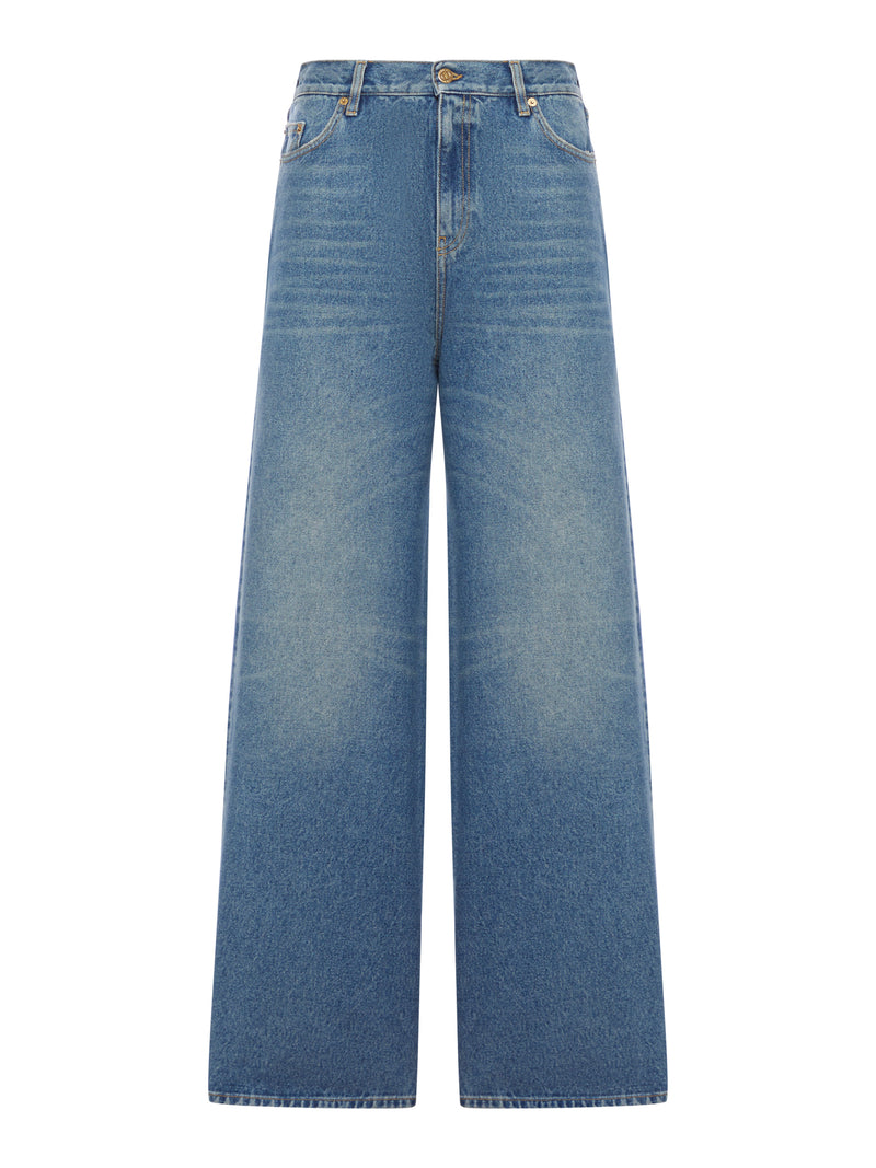 Golden Goose Deluxe Brand Women Wide Leg Five-Pocket Jeans