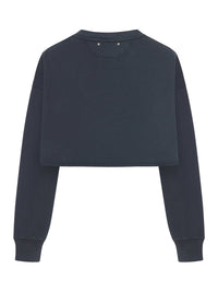 Golden Goose Deluxe Brand Golden Goose Deluxe Brand Women Crew Neck Sweatshirt In Organic Cotton Fleece With Crystals On The Neck