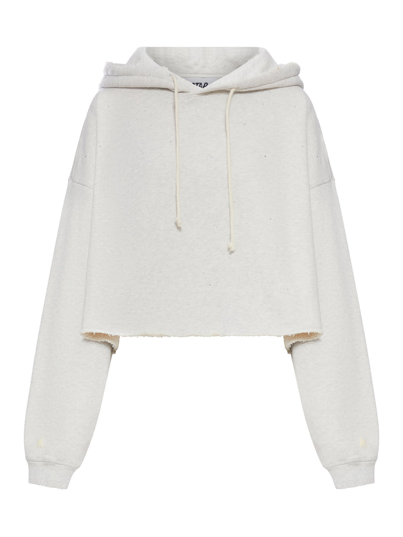 Golden Goose Deluxe Brand Golden Goose Deluxe Brand Women Cropped Hoodie With Micro Applications