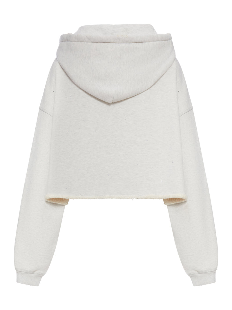 Golden Goose Deluxe Brand Golden Goose Deluxe Brand Women Cropped Hoodie With Micro Applications