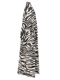 The Attico Women Zebra Print Caftan