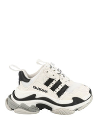 Balenciaga Unisex-Child x Adidas Triple S Kids Sneaker White