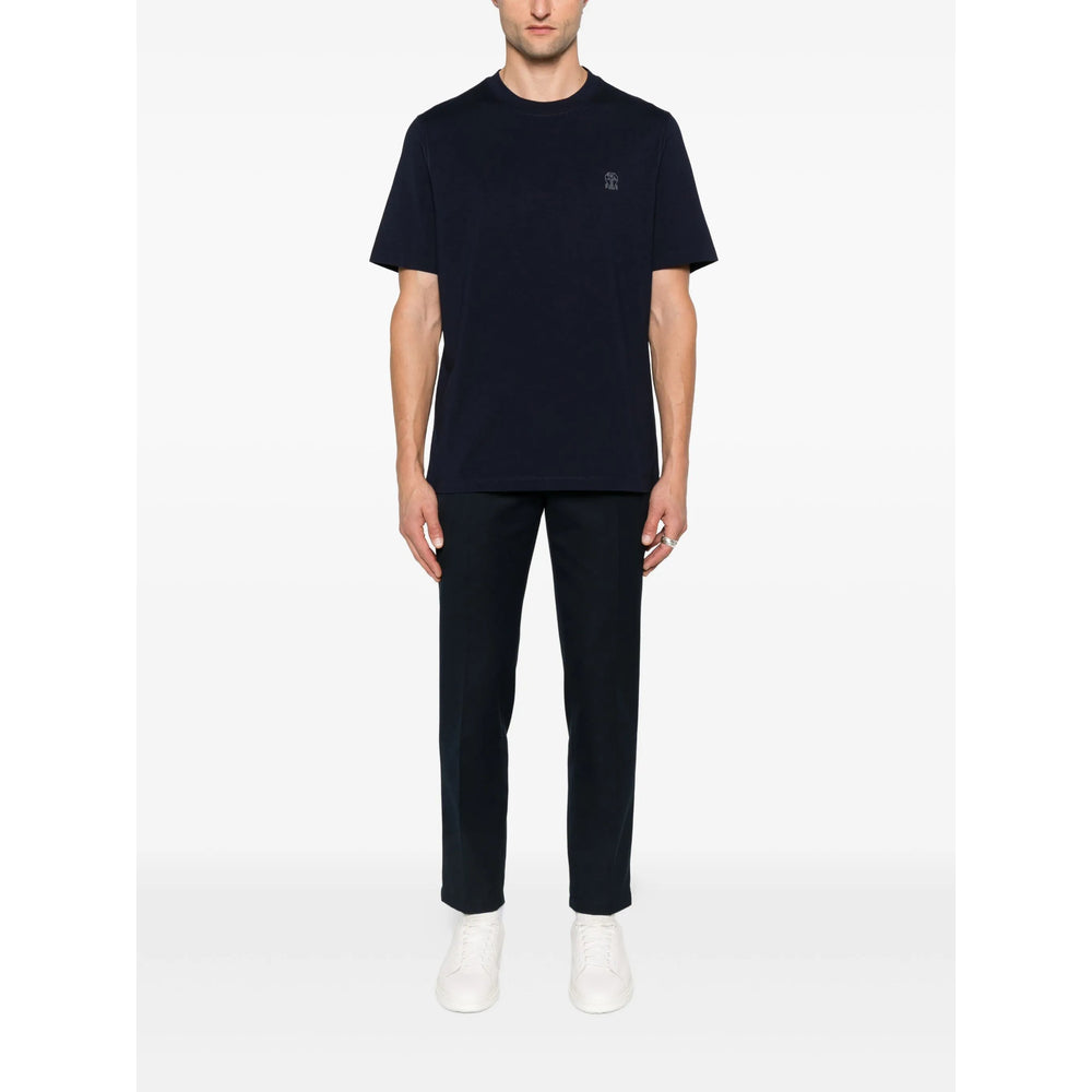 Brunello Cucinelli Blue T-Shirts & Vests - T-Shirts Men