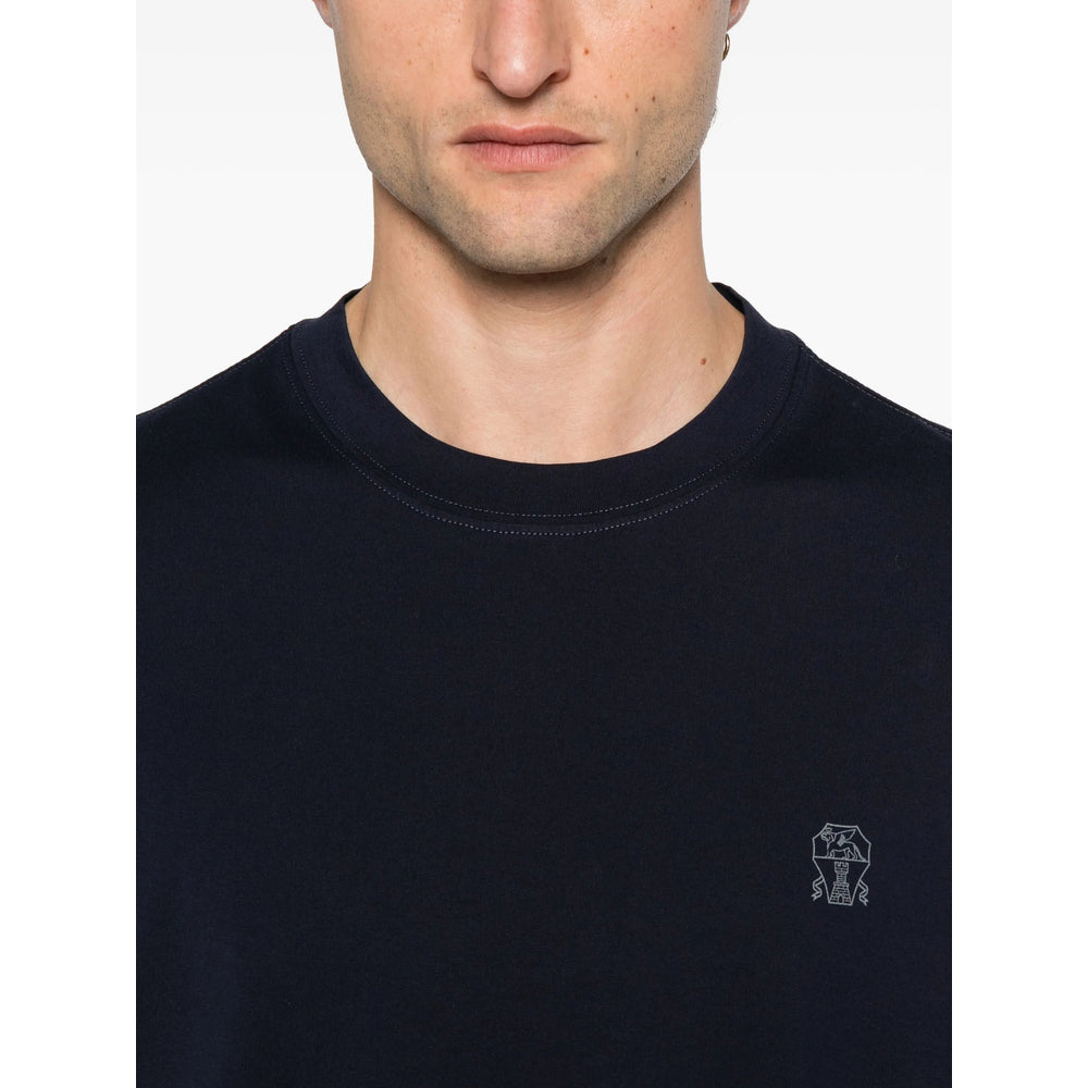 Brunello Cucinelli Blue T-Shirts & Vests - T-Shirts Men – Bluefly