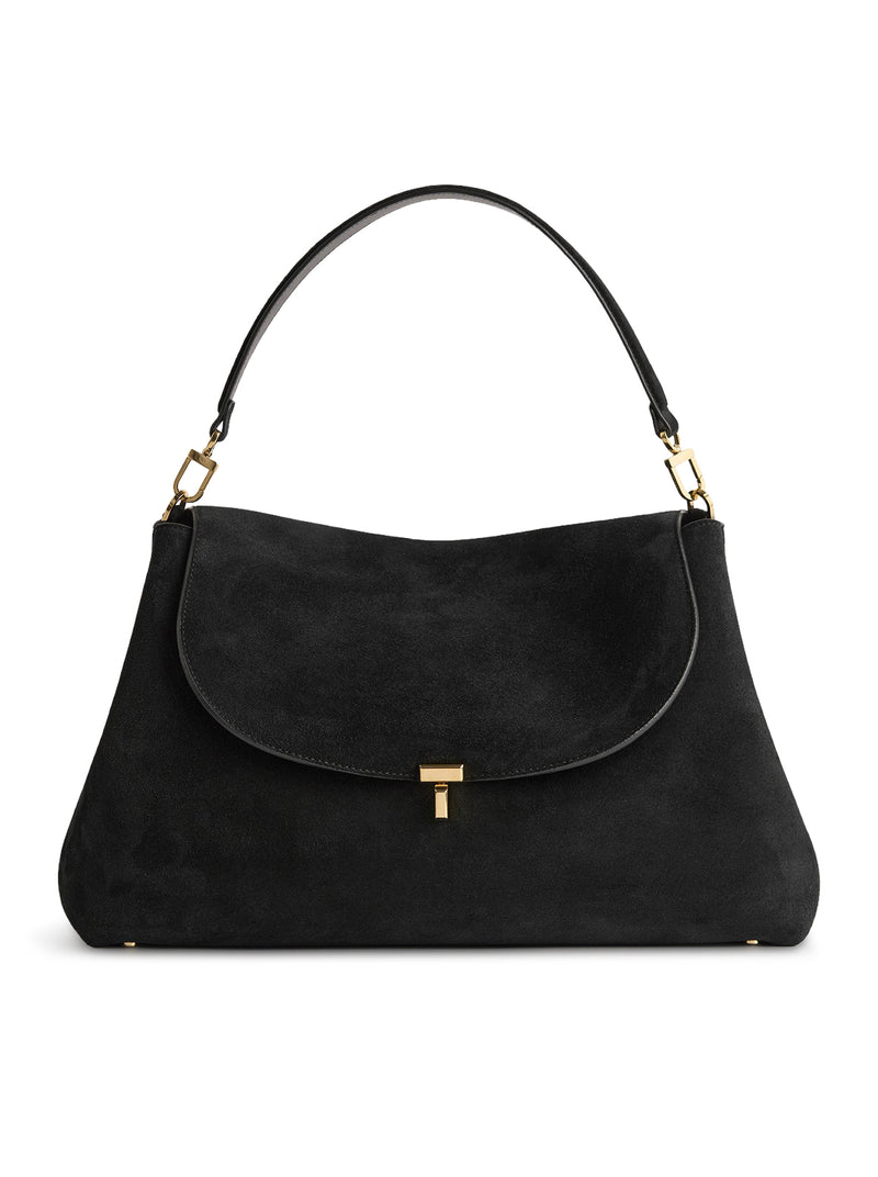 Toteme Women T-Lock Suede Bag