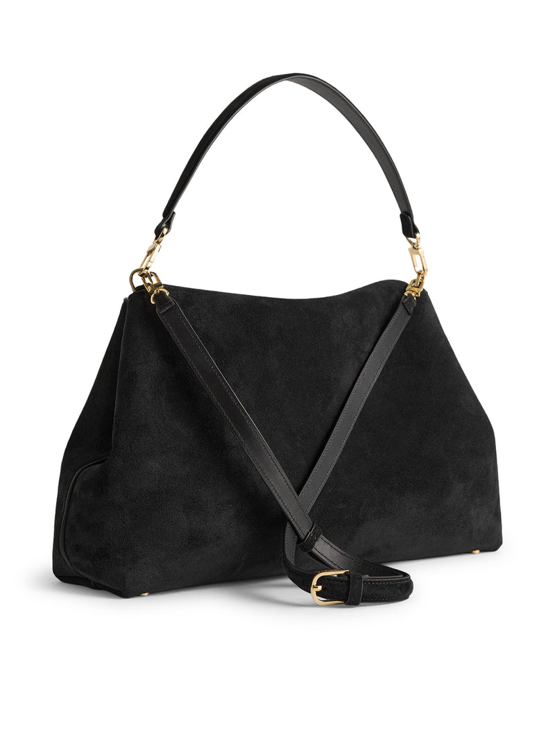 Toteme Women T-Lock Suede Bag