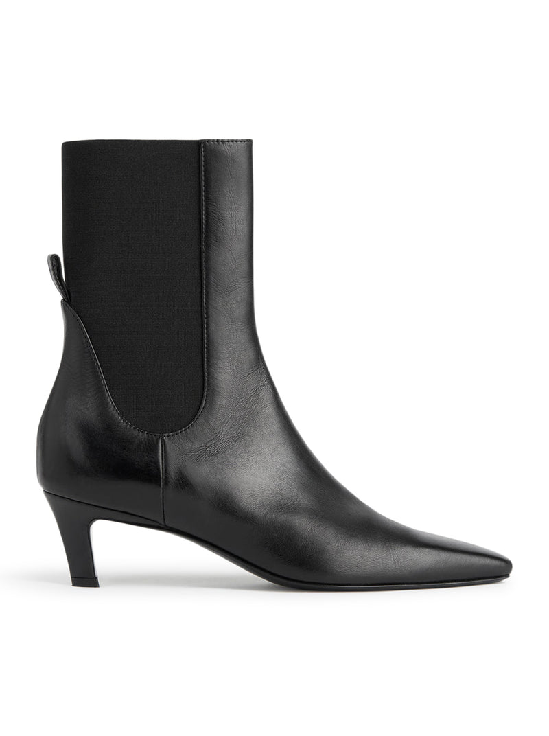 Toteme Toteme Women Leather Mid-Heel Boots