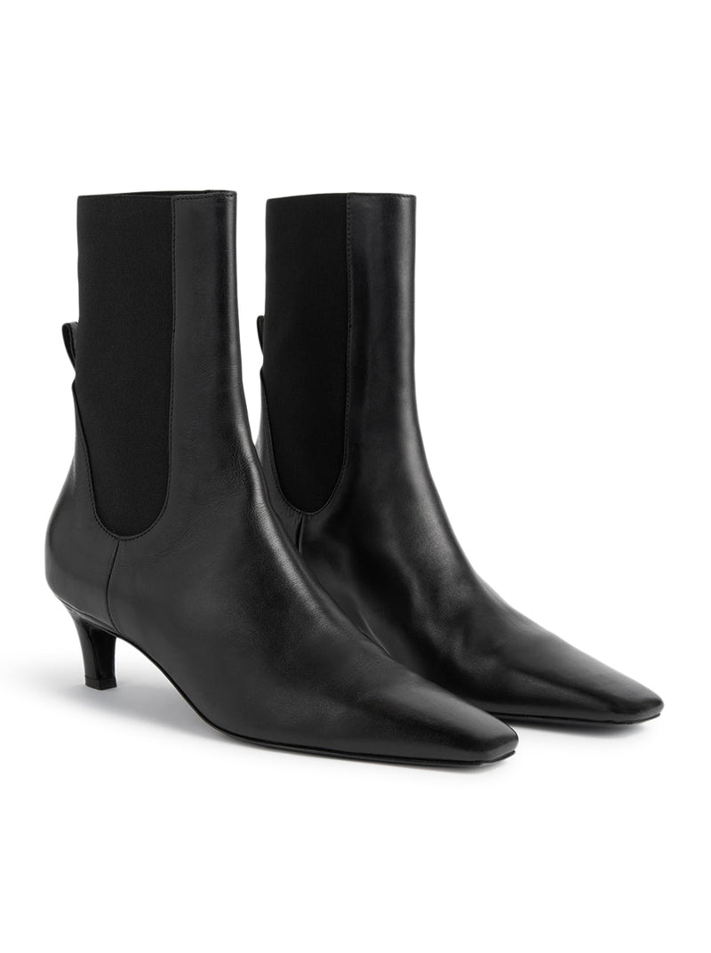 Toteme Toteme Women Leather Mid-Heel Boots