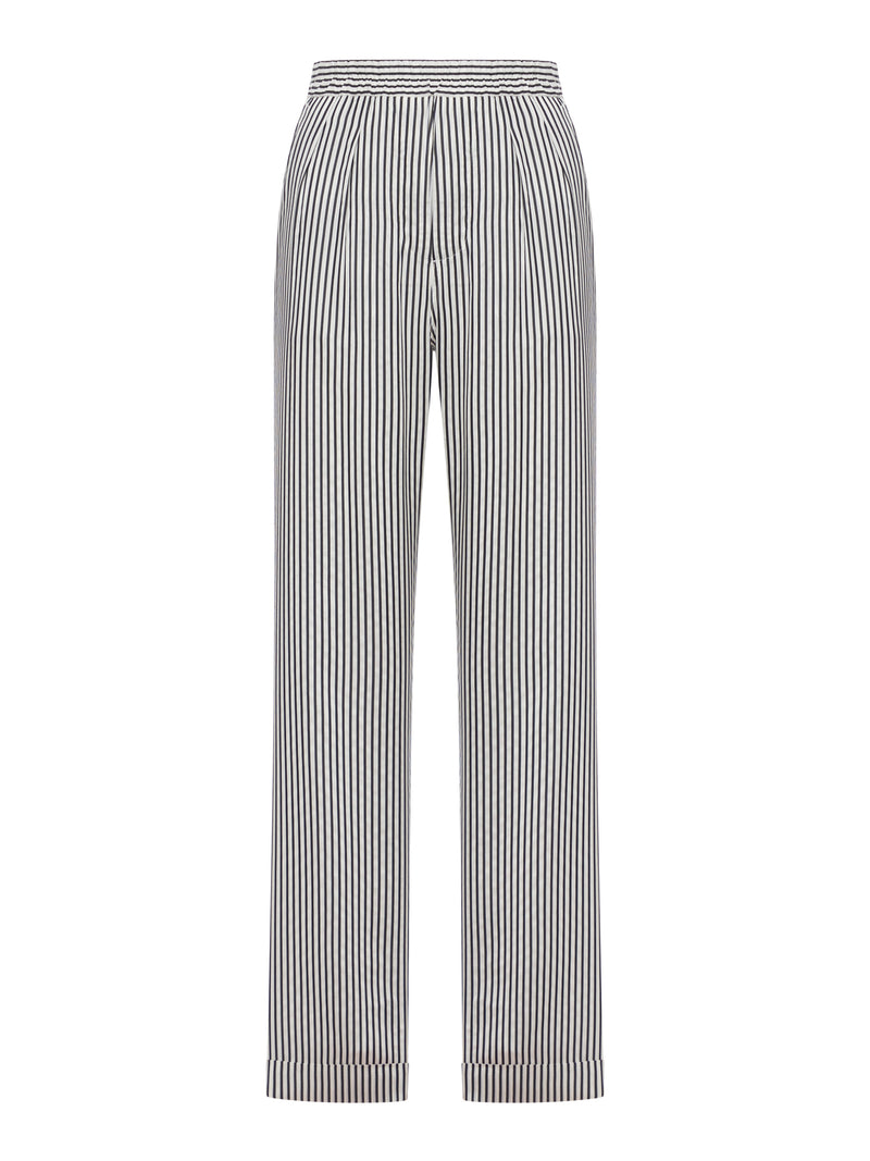 Tom Ford Women Striped Silk Trousers