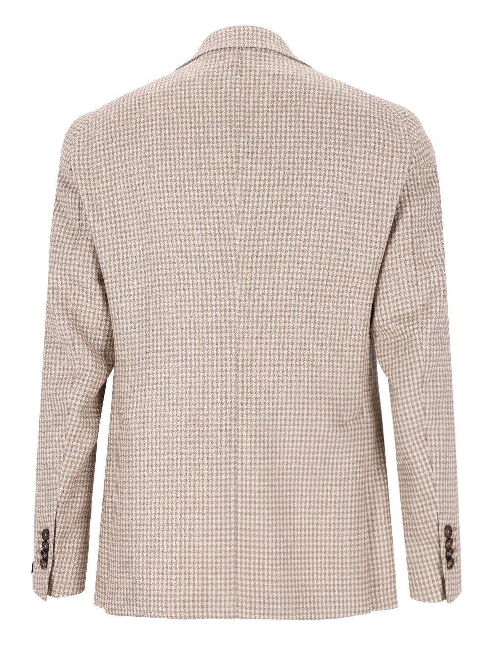 Tagliatore Men Houndstooth Blazer In Wool And Silk