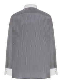 Tom Ford Tom Ford Men Silk Shirt With Graphic Print