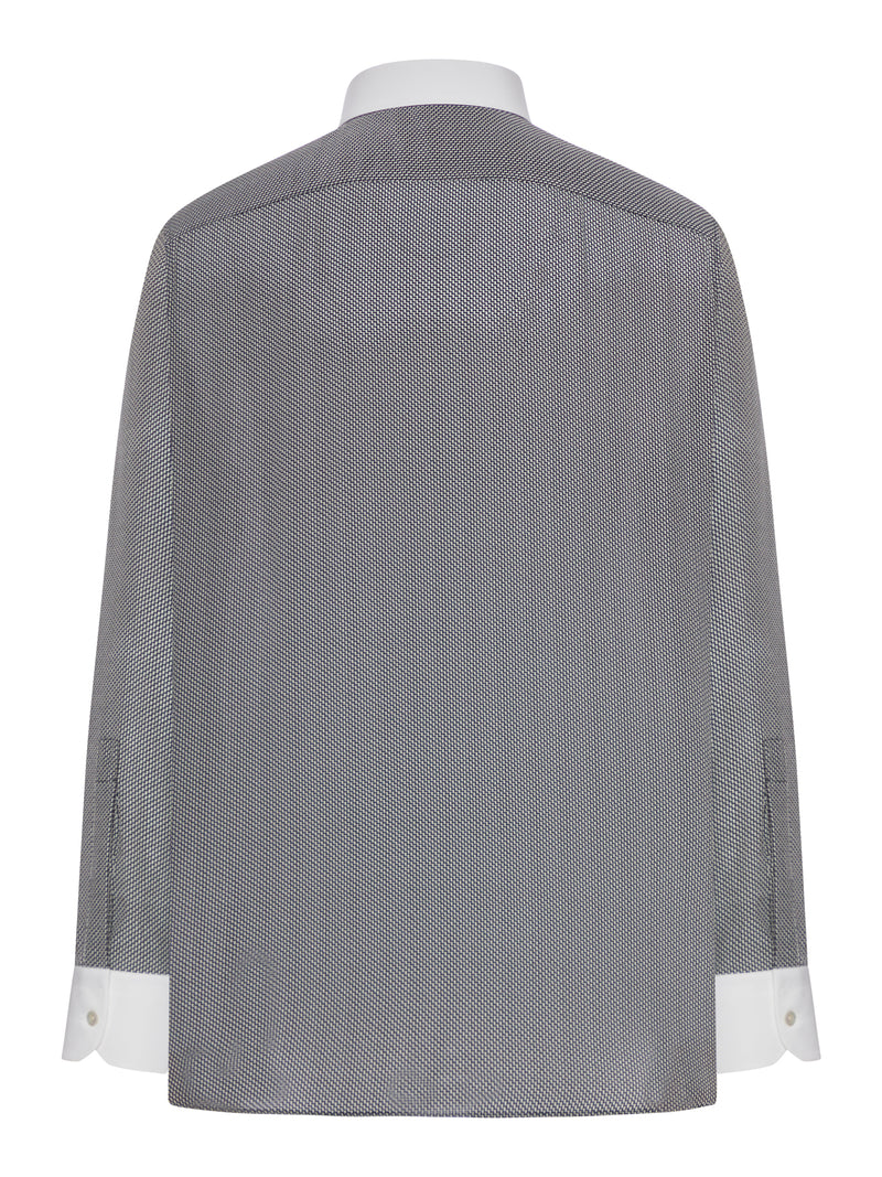 Tom Ford Tom Ford Men Silk Shirt With Graphic Print