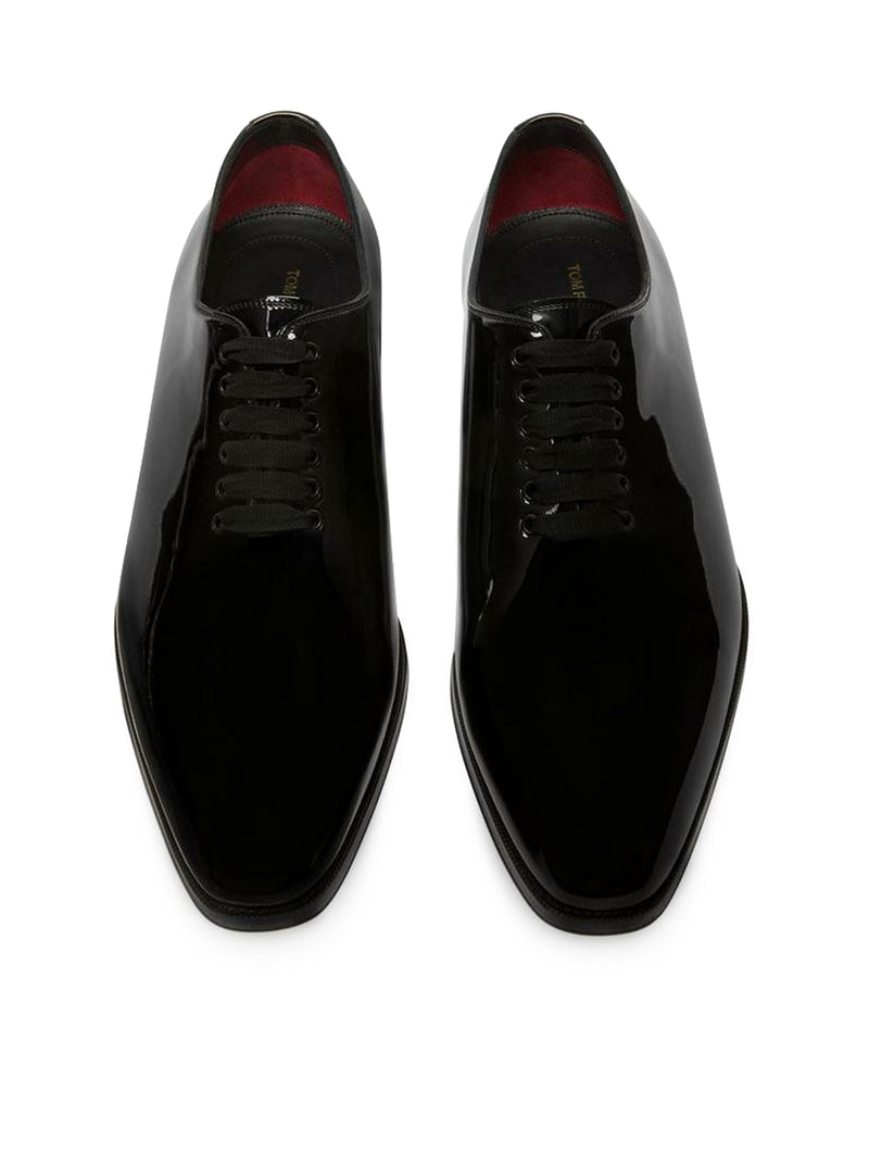 TOM FORD Tom Ford Men Oxford Elkan In Black Patent