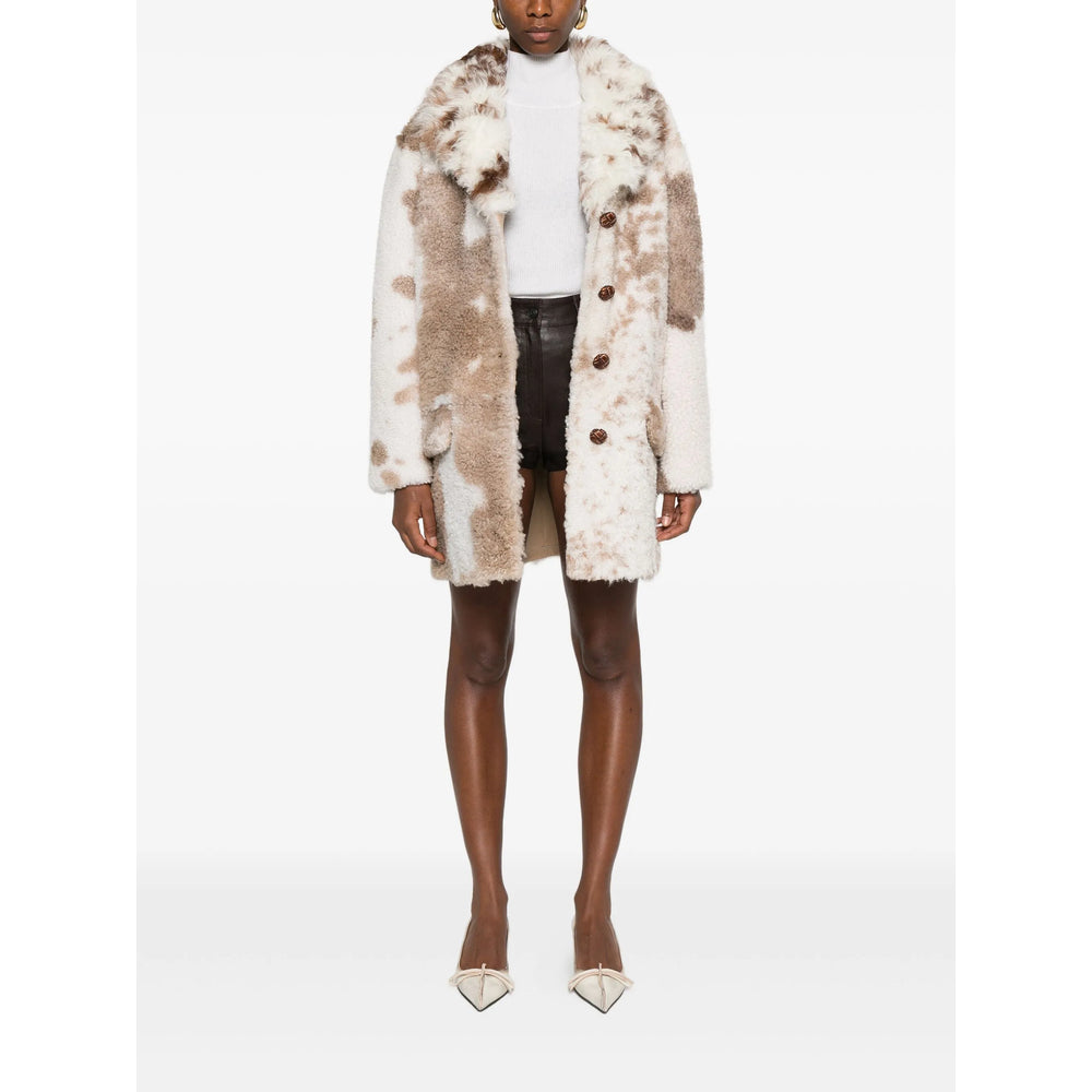 Prada White Coats - Leather Coats Women