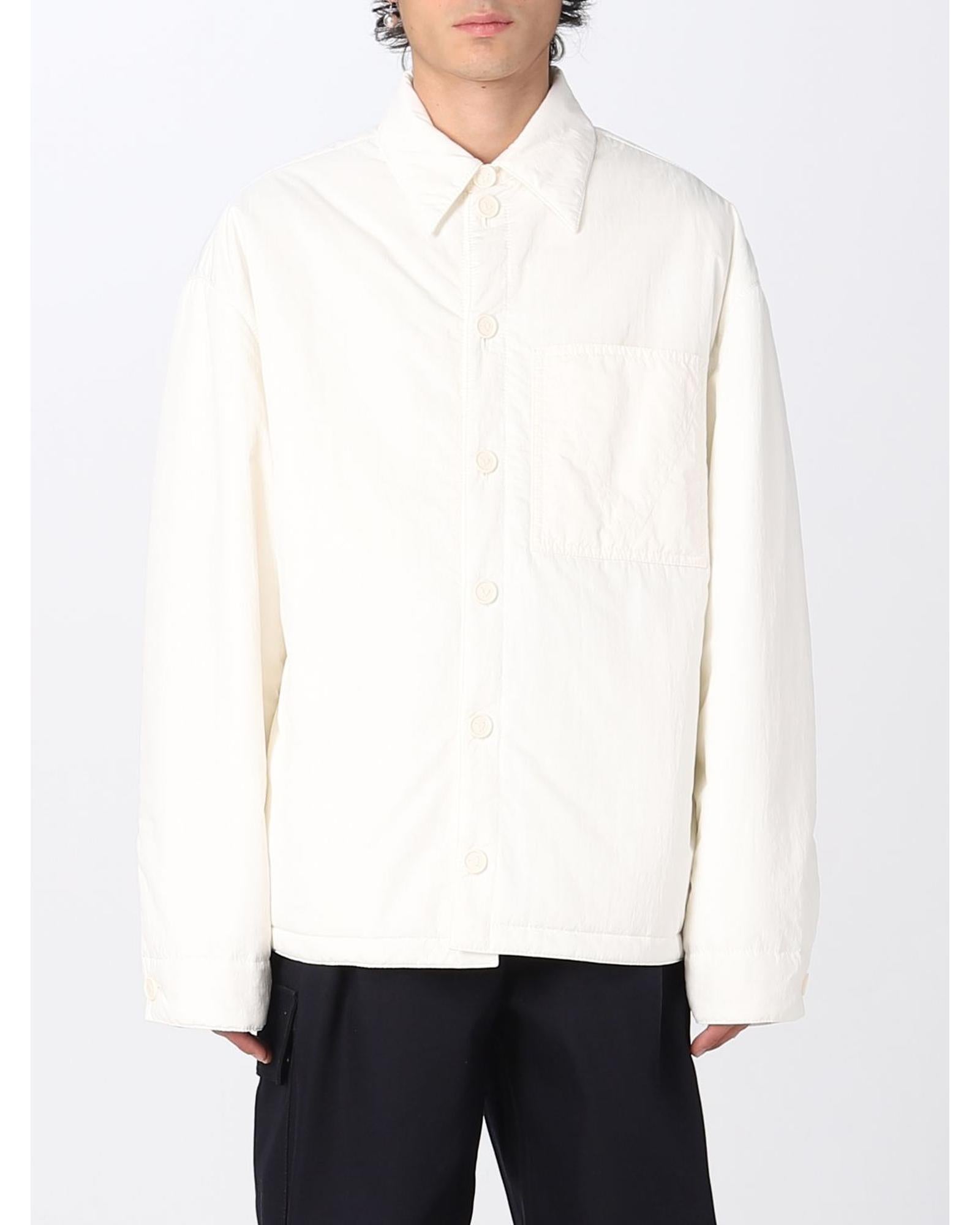Bottega Veneta Lightweight Shirt Jacket Men Yellow Cream Regular L Yellow Cream