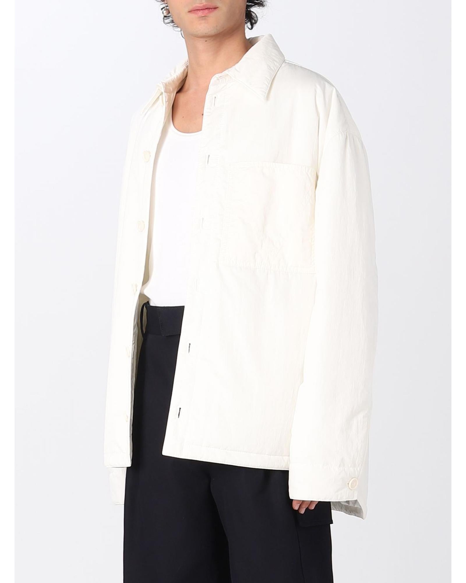 Bottega Veneta Lightweight Shirt Jacket Men Yellow Cream