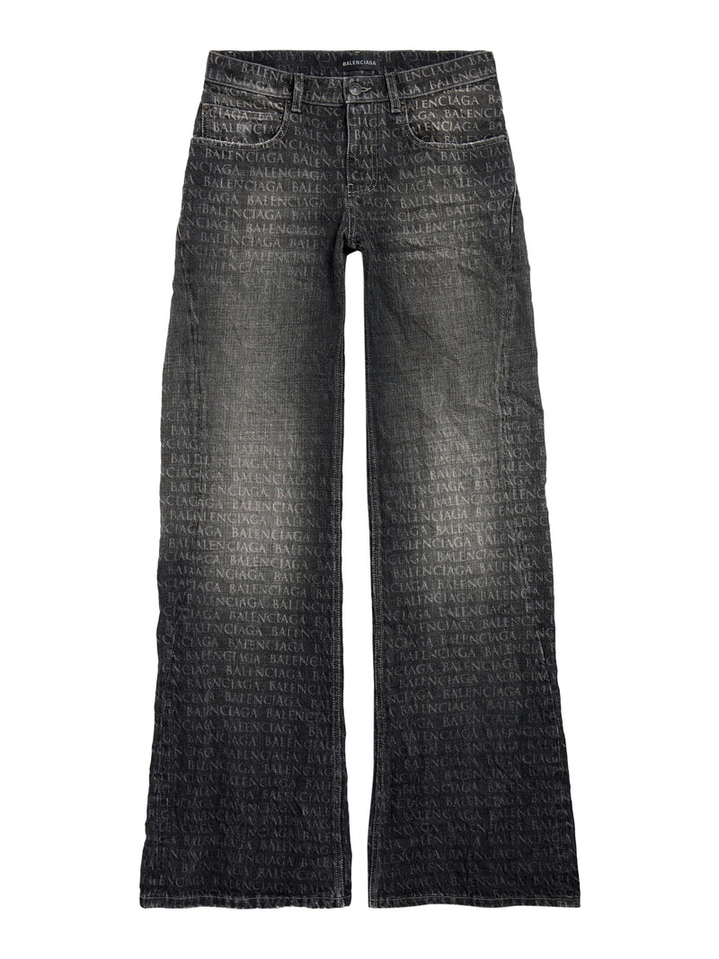 Balenciaga Women Women`S Black Wide-Leg Trousers