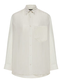 Balenciaga Balenciaga Women Tone-On-Tone Striped Shirt