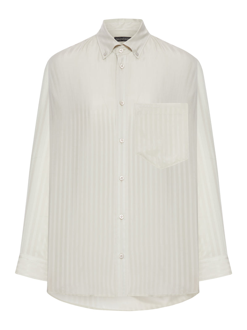 Balenciaga Balenciaga Women Tone-On-Tone Striped Shirt