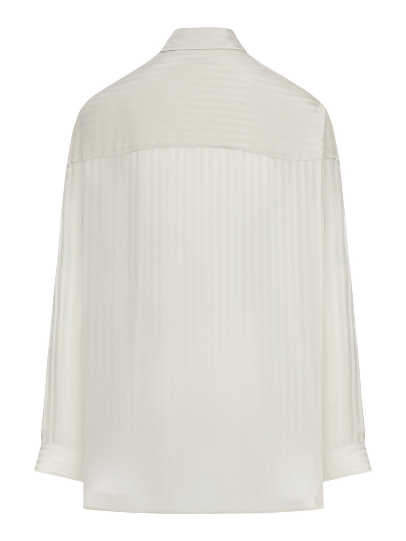 Balenciaga Balenciaga Women Tone-On-Tone Striped Shirt