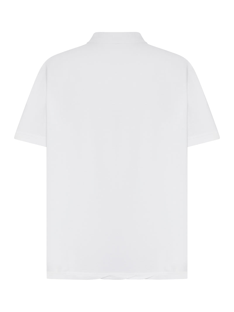 Balenciaga Balenciaga Men Cotton Pique Polo Shirt With Sport Icon Logo