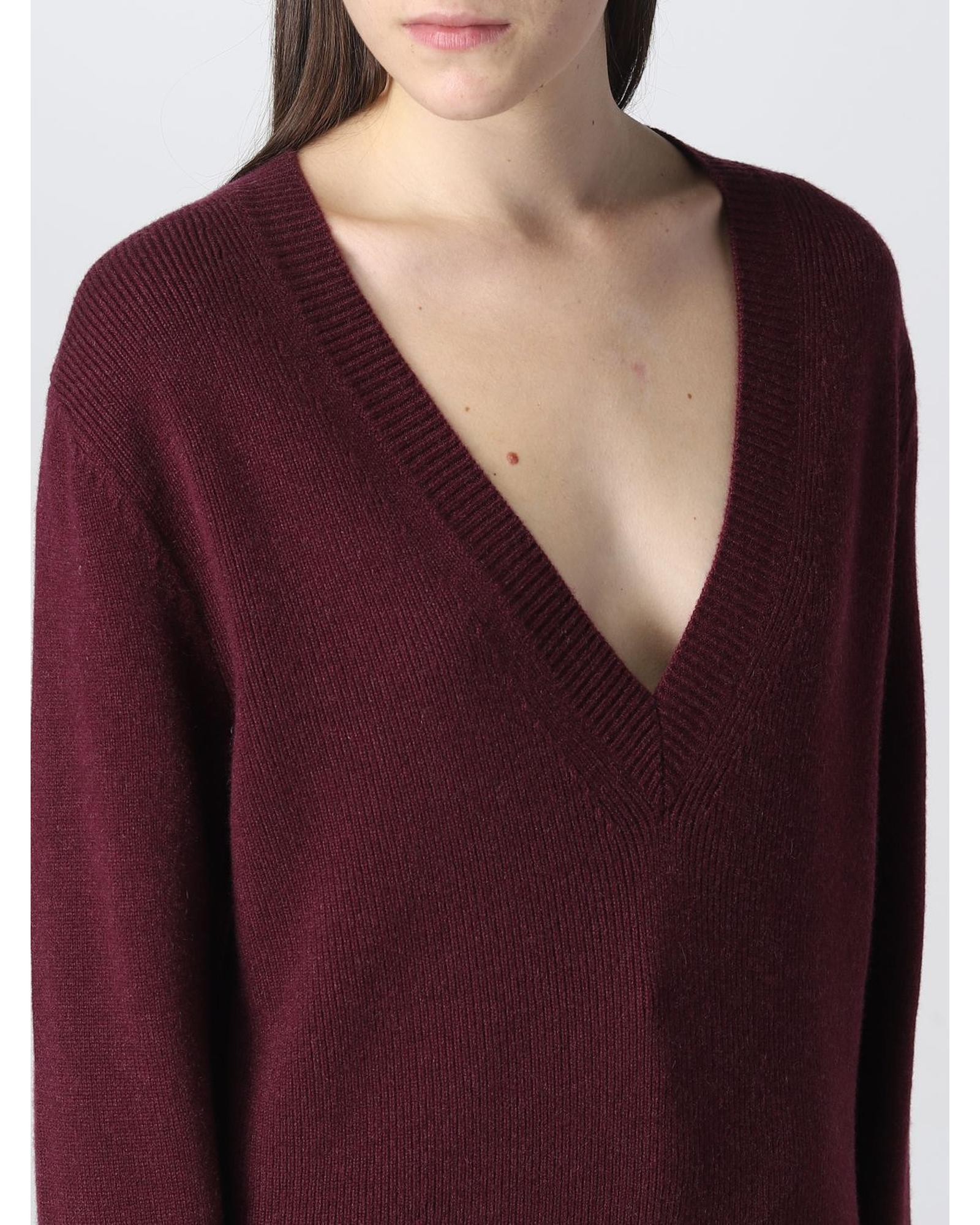 トップス Bottega Veneta/v-neck knit Bottega Veneta women's purple wool v-neck jumper – Loop
