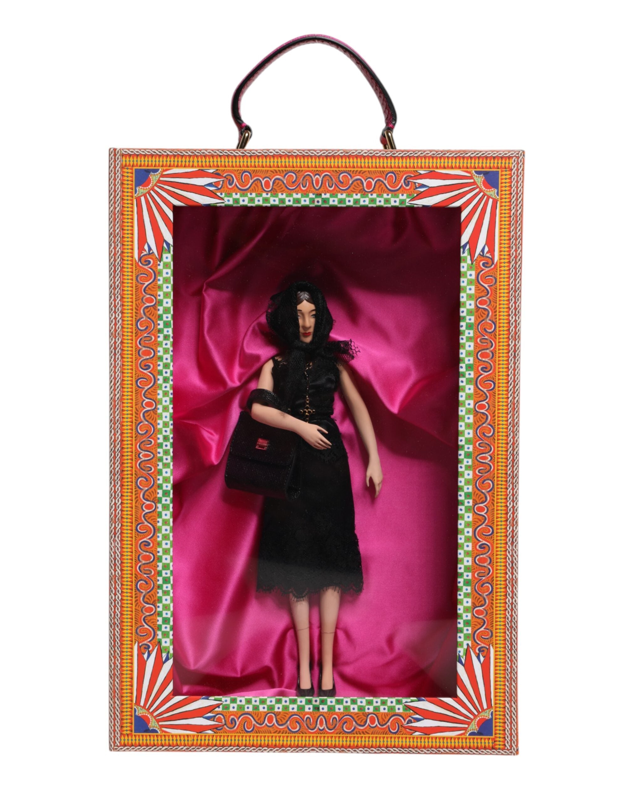Dolce & Gabbana Dolce & Gabbana Black Dress Ceramic Porcelain Fashion Leather Sicily Women's Dolls