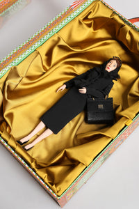 Dolce & Gabbana Dolce & Gabbana Black Dress Ceramic Porcelain Fashion Leather Sicily Women's Dolls