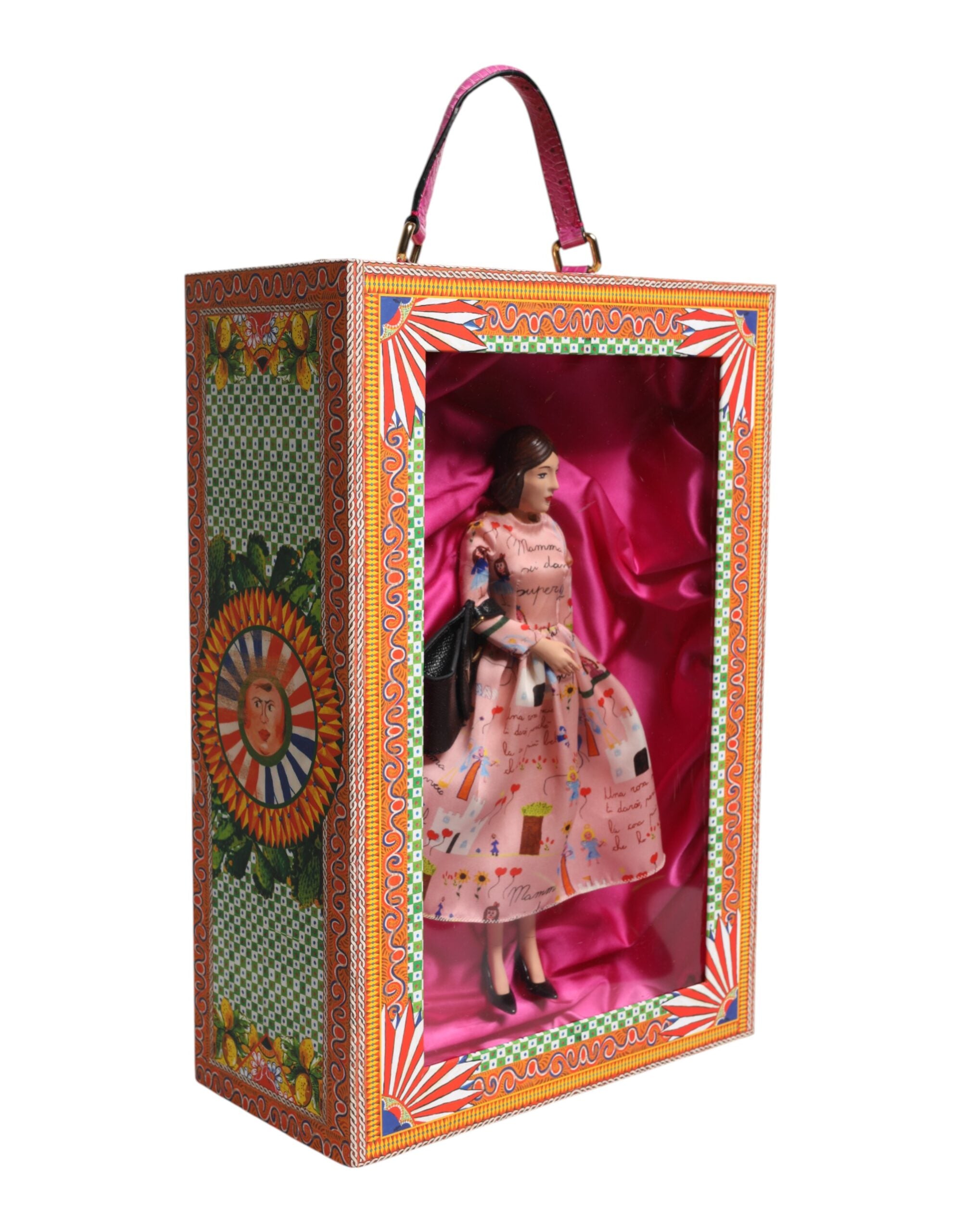 Dolce & Gabbana Dolce & Gabbana Pink Dress Ceramic Porcelain Fashion Leather Sicily Women's Dolls