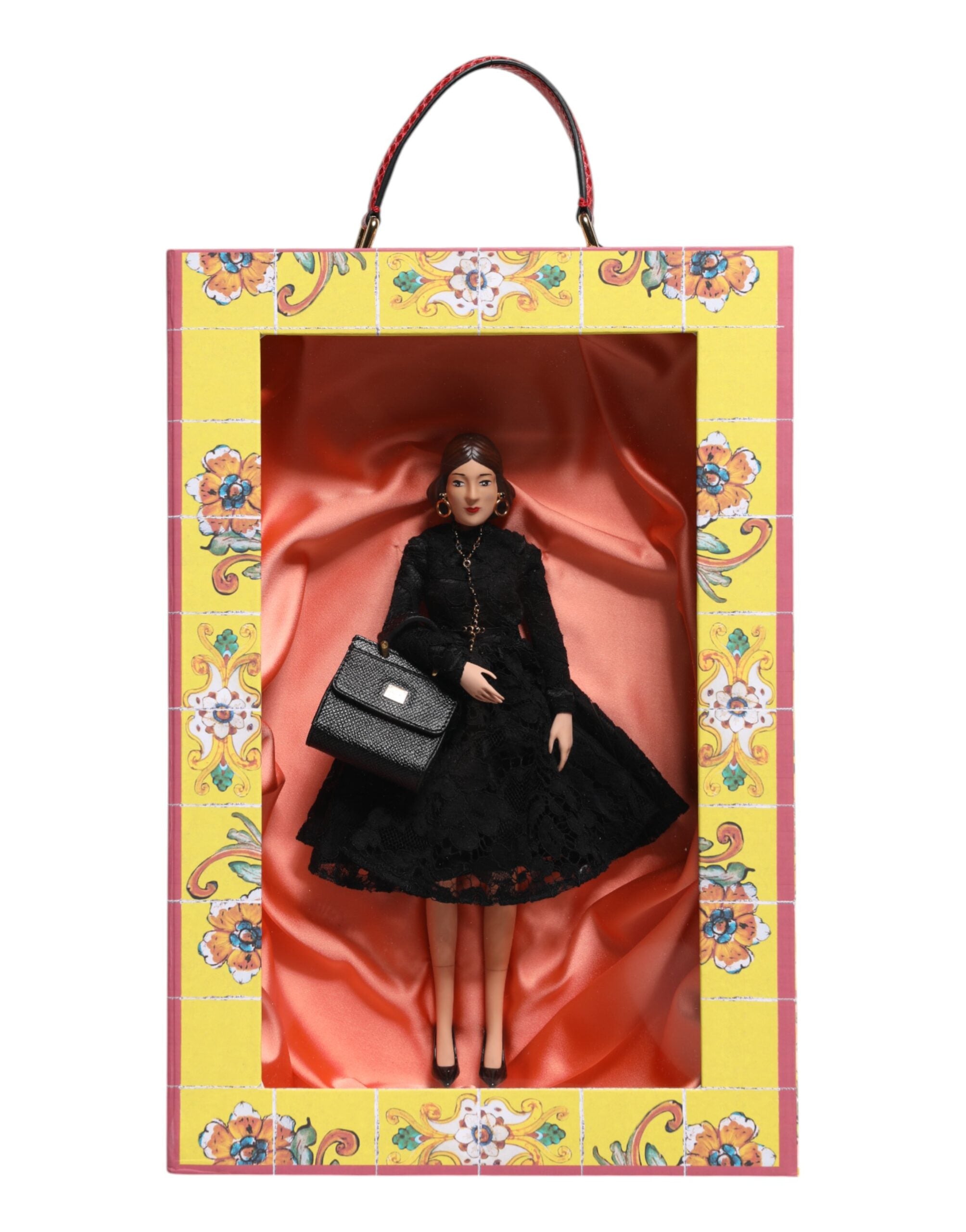 Dolce & Gabbana Dolce & Gabbana Black Dress Ceramic Porcelain Fashion Leather Sicily Women's Dolls