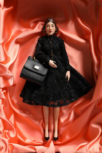 Dolce & Gabbana Dolce & Gabbana Black Dress Ceramic Porcelain Fashion Leather Sicily Women's Dolls