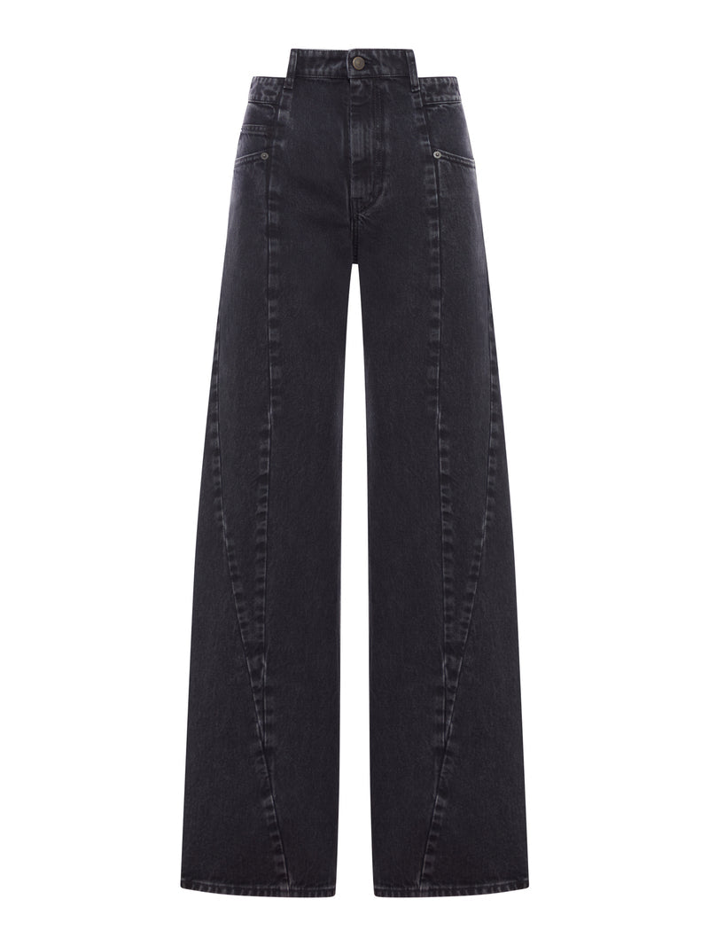 Maison Margiela Maison Margiela Women Asymmetric 5-Pocket Denim Jeans
