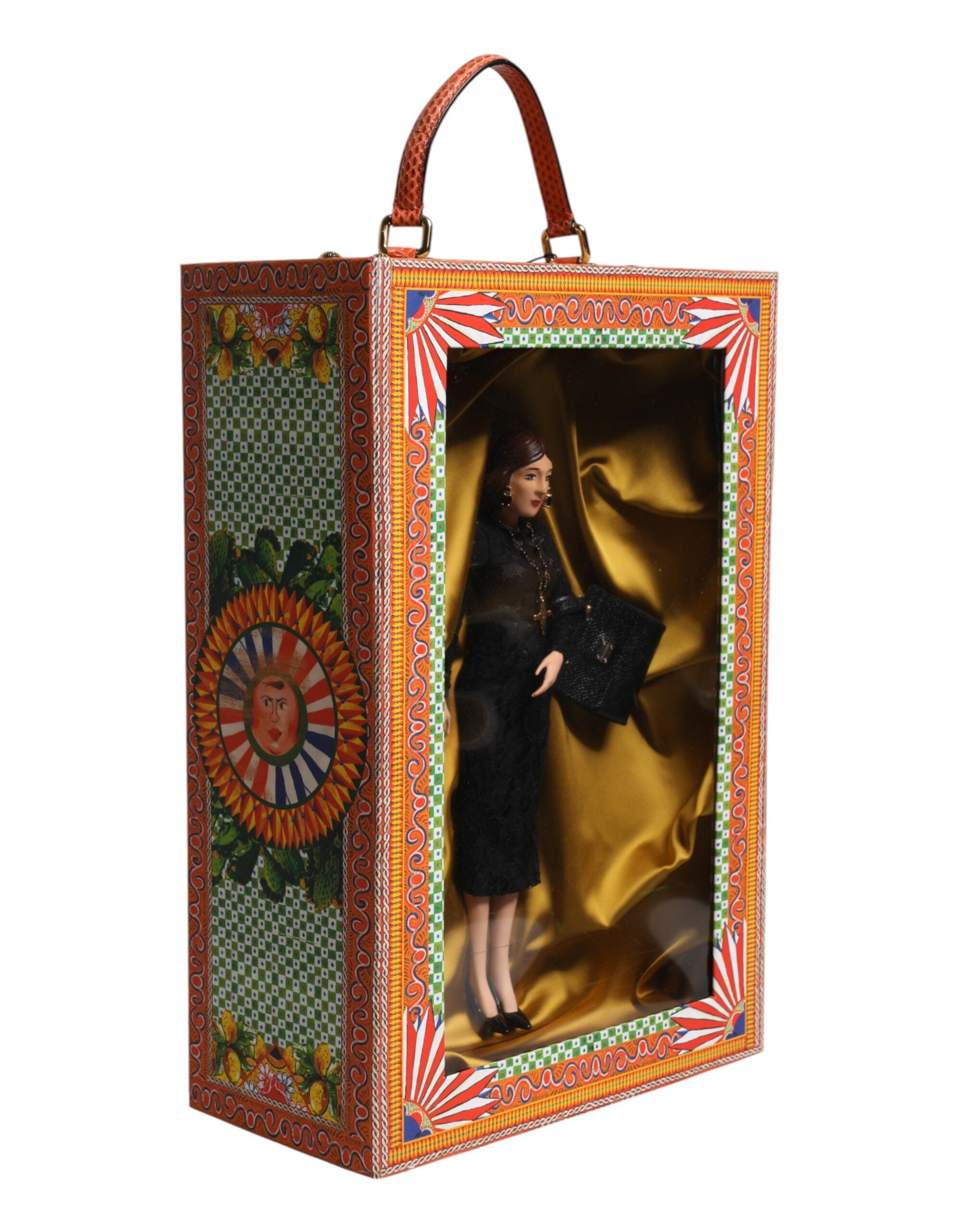 Dolce & Gabbana Dolce & Gabbana Black Dress Ceramic Porcelain Fashion Leather Sicily Women's Dolls
