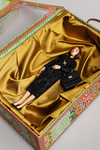 Dolce & Gabbana Dolce & Gabbana Black Dress Ceramic Porcelain Fashion Leather Sicily Women's Dolls