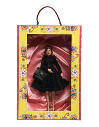 Dolce & Gabbana Dolce & Gabbana Black Dress Ceramic Porcelain Fashion Leather Sicily Women's Dolls