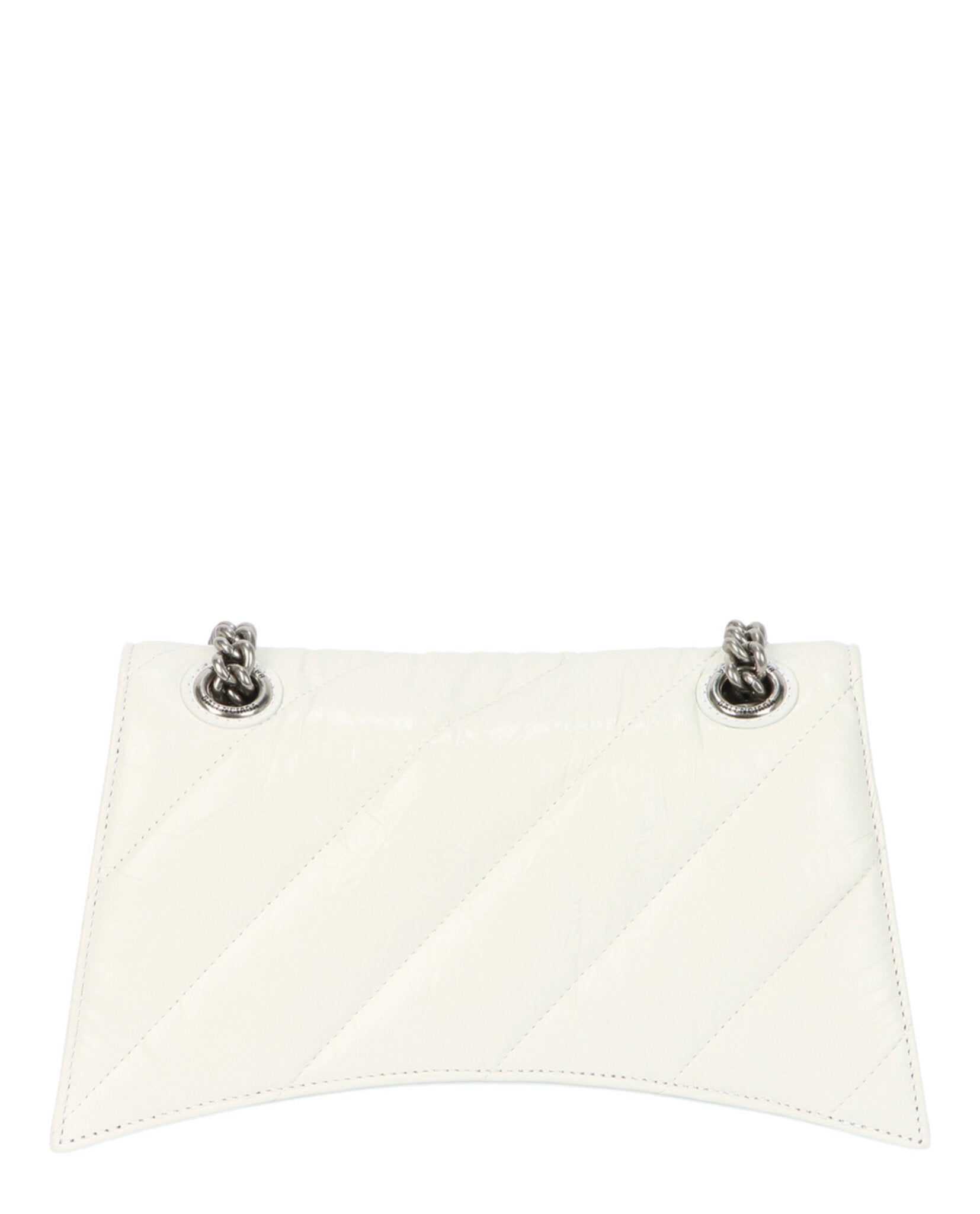 Balenciaga Womens Crush Small Quilted Chain Shoulder Bag