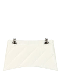 Balenciaga Womens Crush Small Quilted Chain Shoulder Bag
