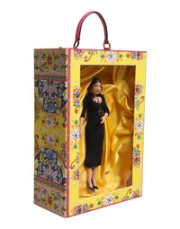 Dolce & Gabbana Dolce & Gabbana Black Dress Ceramic Porcelain Fashion Leather Sicily Women's Dolls