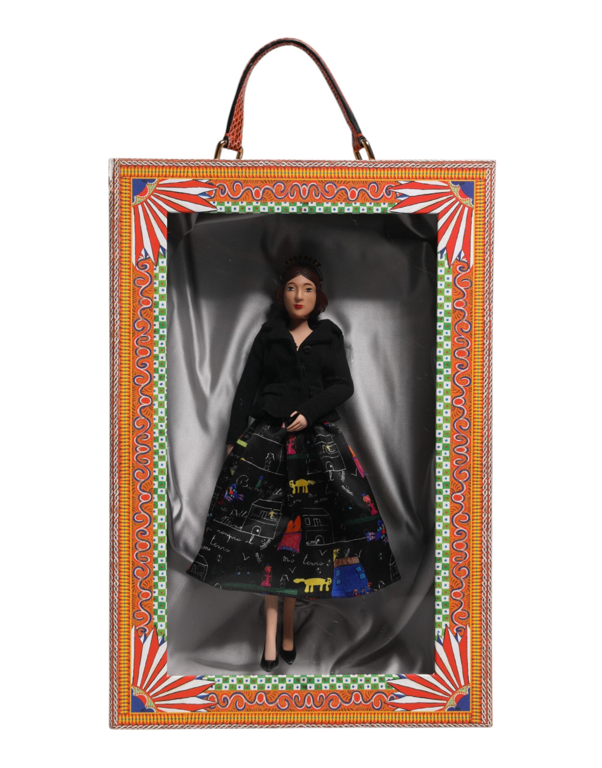 Dolce & Gabbana Dolce & Gabbana Black Dress Ceramic Porcelain Fashion Leather Sicily Women's Dolls