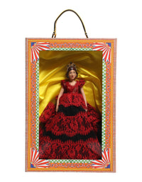 Dolce & Gabbana Dolce & Gabbana Red Dress Ceramic Porcelain Fashion Box Leather Sicily Women's Dolls
