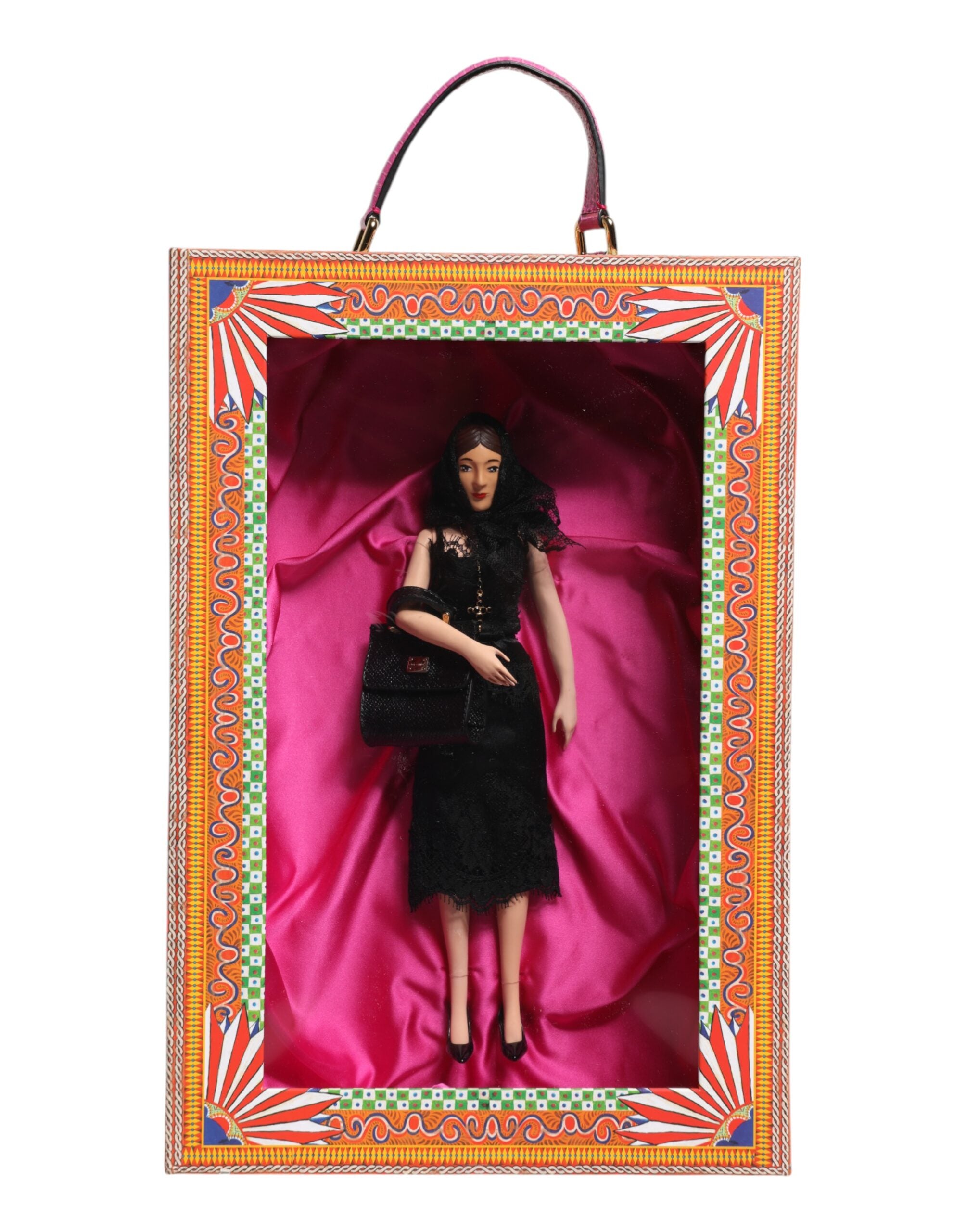 Dolce & Gabbana Dolce & Gabbana Black Dress Ceramic Porcelain Fashion Leather Sicily Women's Dolls